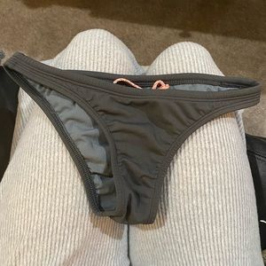 Jolyn Swim Gray Brazil Bikini Bottoms